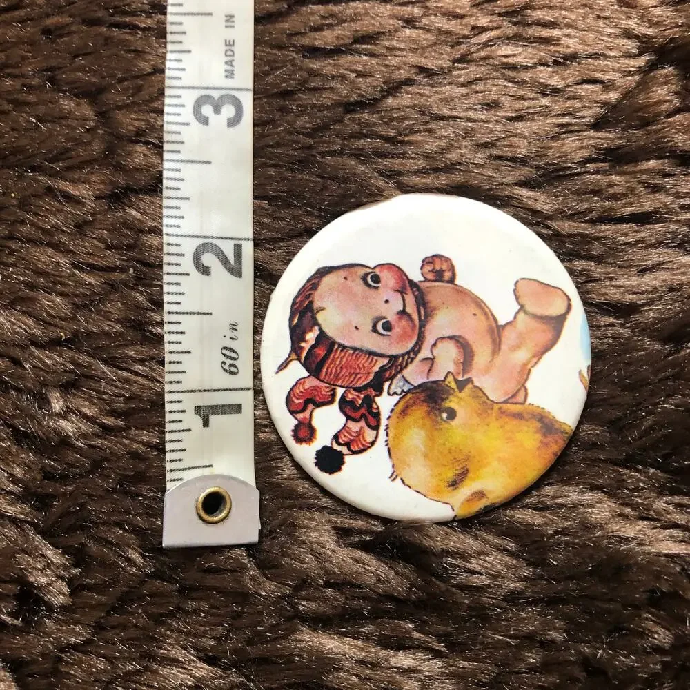 Vintage Running Kewpie & Bird Artwork Mirror